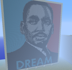 My dedication to MLK in Minecraft